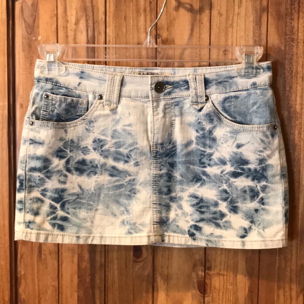 Tie dyed Jean skirt
